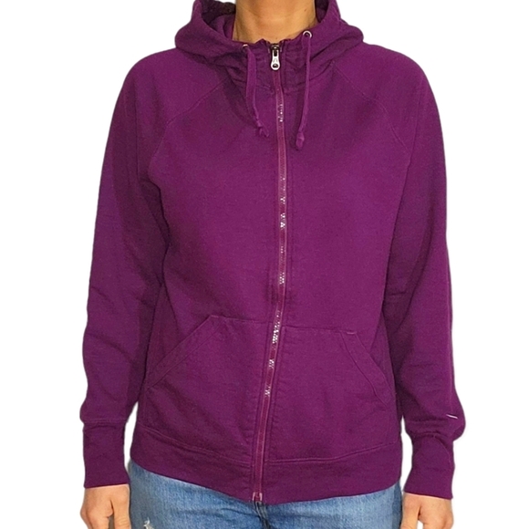 Champion Full Zip Hoodie Large Purple - Picture 5 of 6